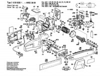 Bosch 0 600 835 311 AKE 350 B Chain Saw 240 V / GB Spare Parts AKE350B